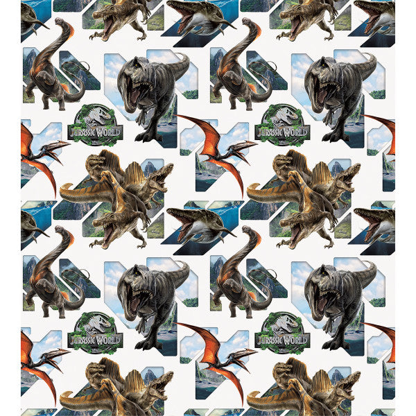 Jurassic World 4 Gift Wrap, 30" x 5 ft.
