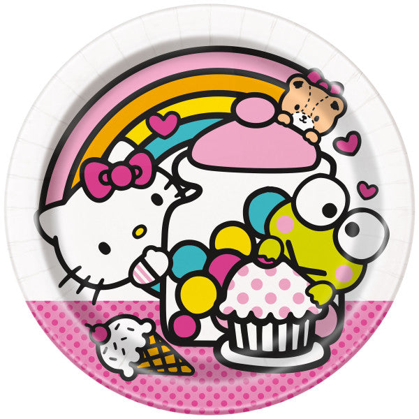 Hello Kitty & Friends Round 7" Dessert Plates, 8ct