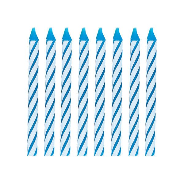 Blue Spiral Birthday Candles, 24ct
