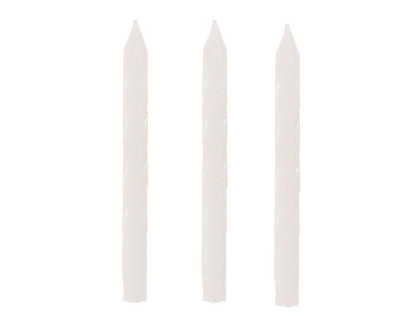 Iridescent Glitter Spiral Birthday Candles, 24ct