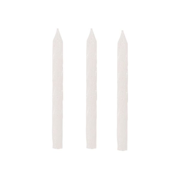 Iridescent Glitter Spiral Birthday Candles, 24ct