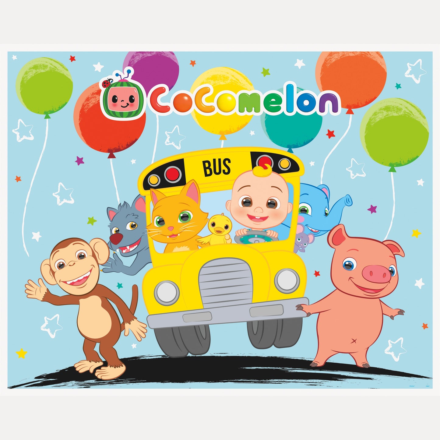 Cocomelon Photo Booth Backdrop, 60"x48"