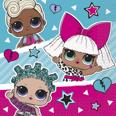 LOL Surprise Luncheon Napkins, 16ct