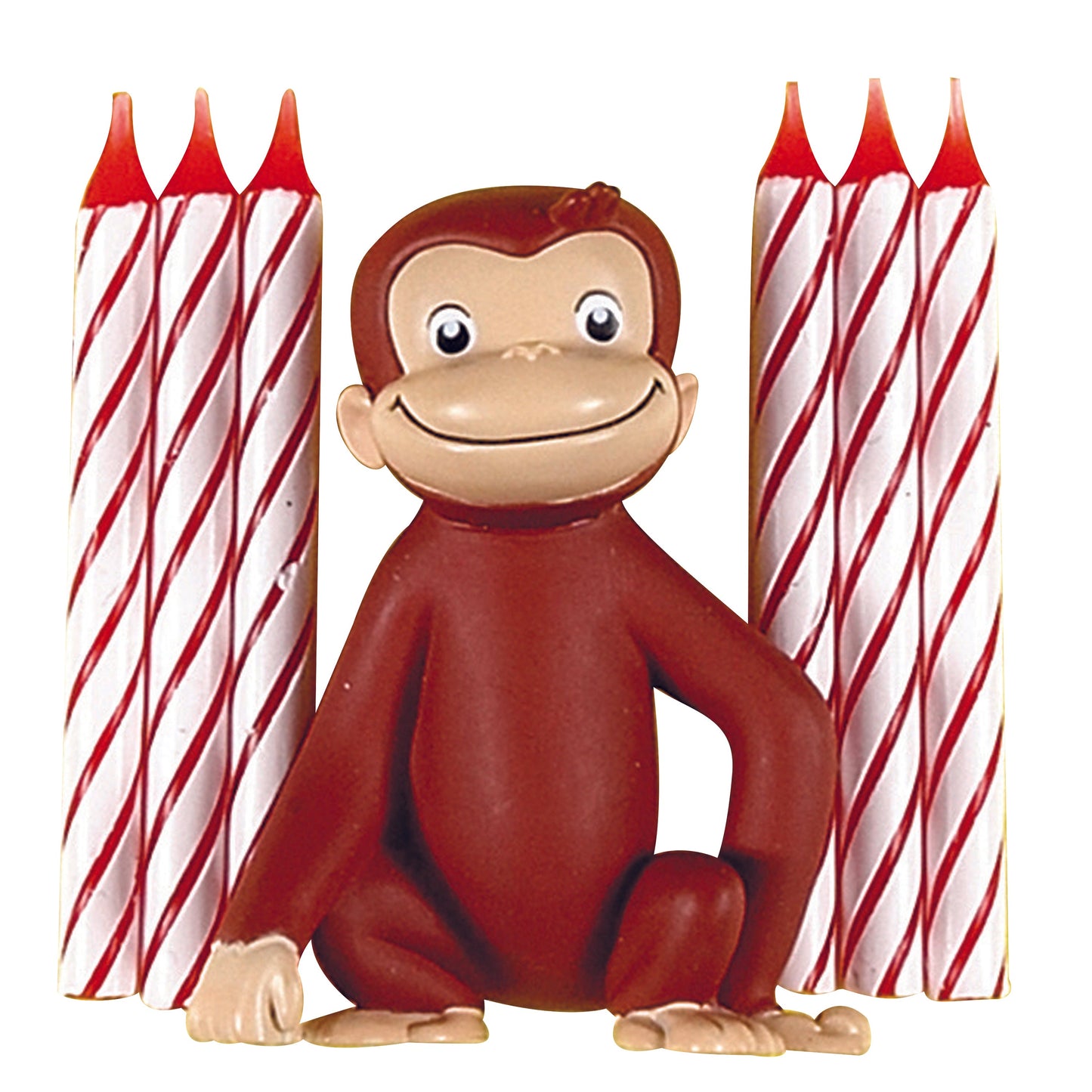 Curious George Cake Topper with 6 Candles