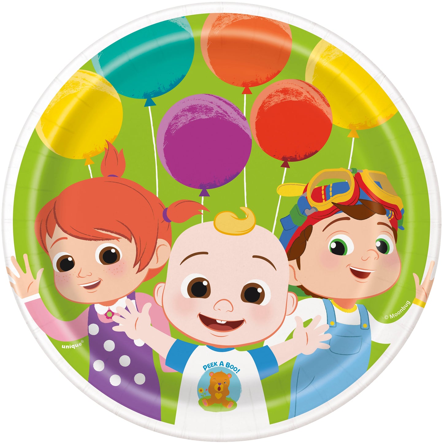 Cocomelon Round 7" Dessert Plates, 8ct