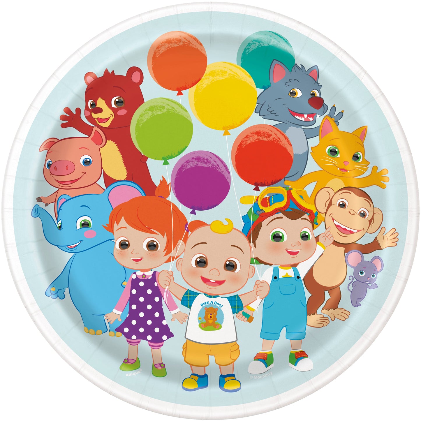 Cocomelon Round 9" Dinner Plates, 8ct