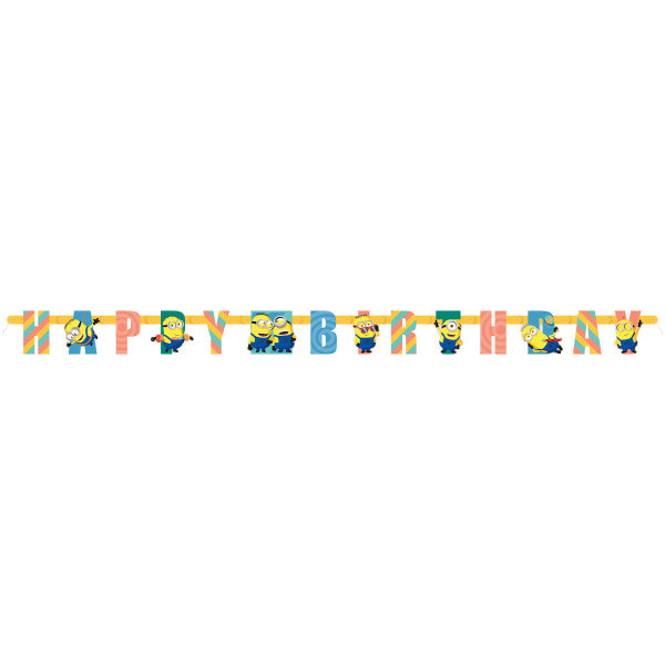 Despicable Me "Happy Birthday" Jointed Banner, 6.5 ft