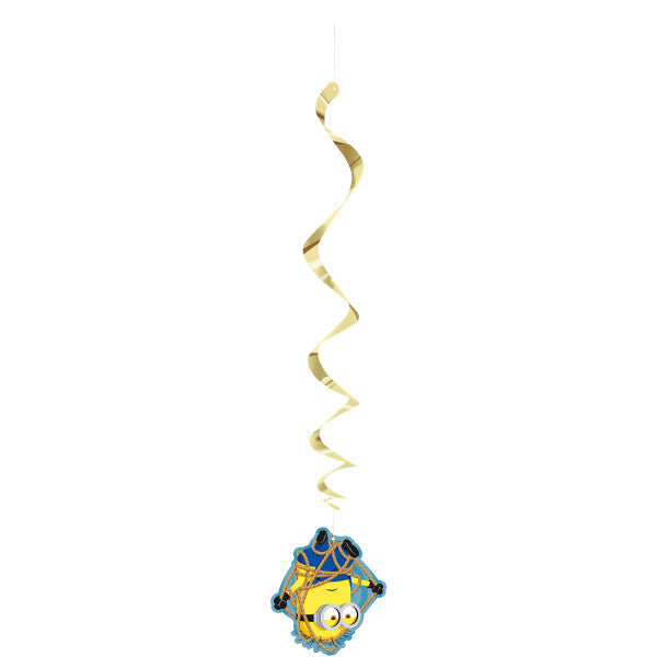 Despicable Me Hanging Swirl Decorations 26", 3ct