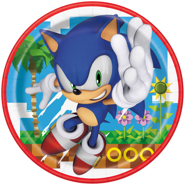 Sonic the Hedgehog Round 9" Dinner Plates, 8ct