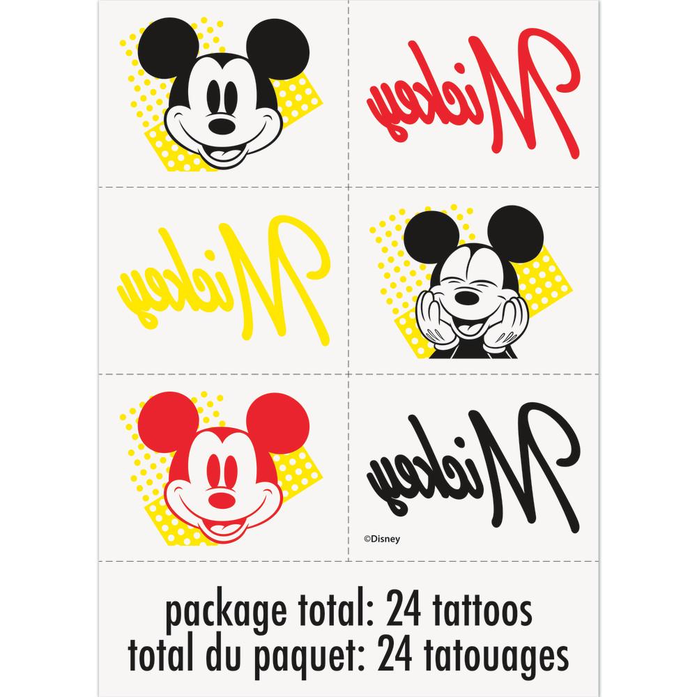 Disney Mickey Mouse Tattoos, 24ct
