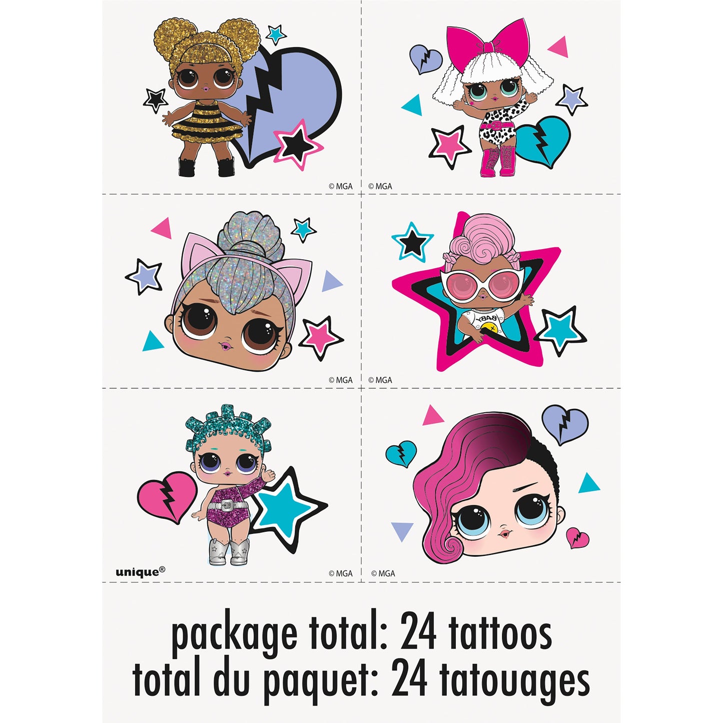 LOL Surprise Tattoos, 24ct