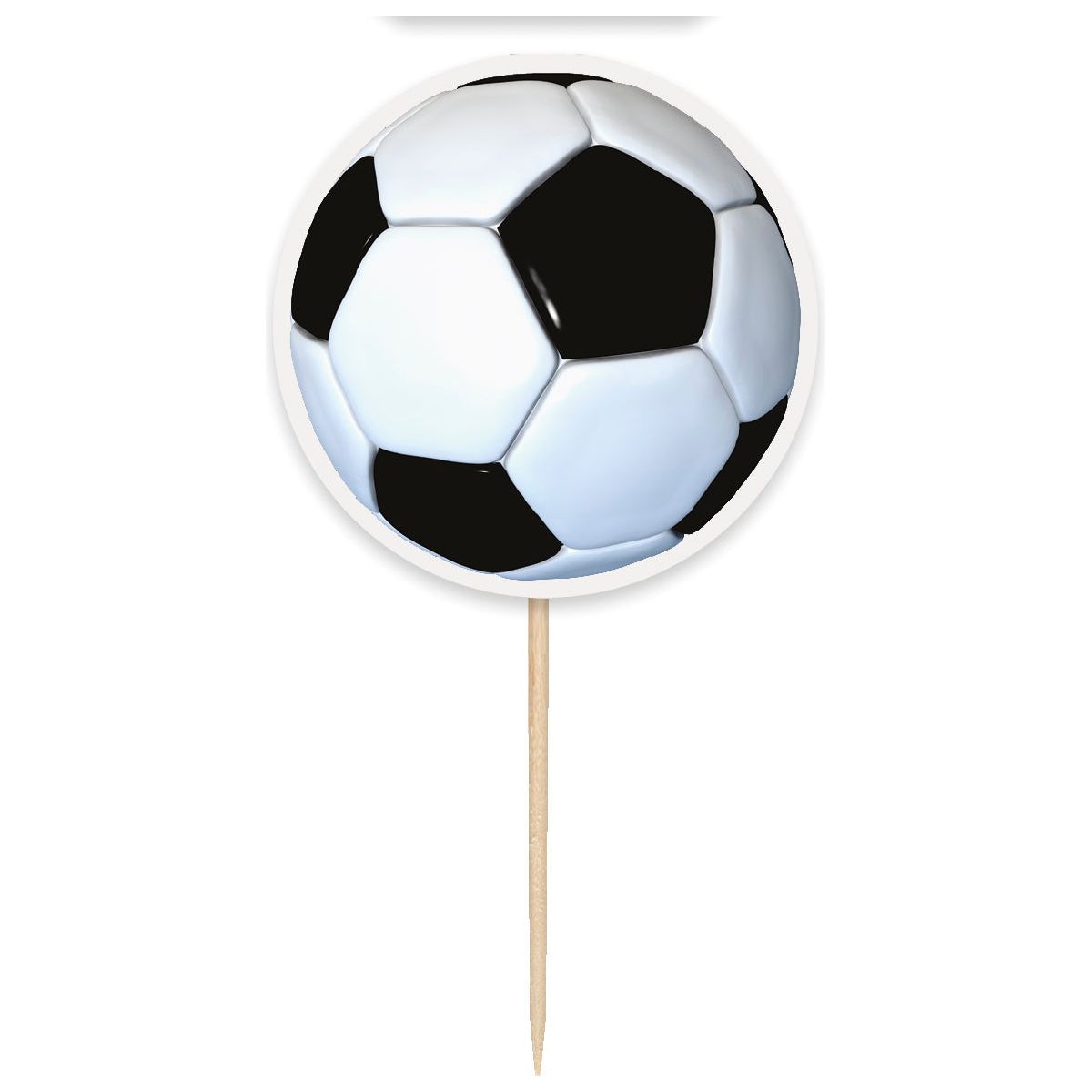 Soccer Party Cake Toppers, 6ct