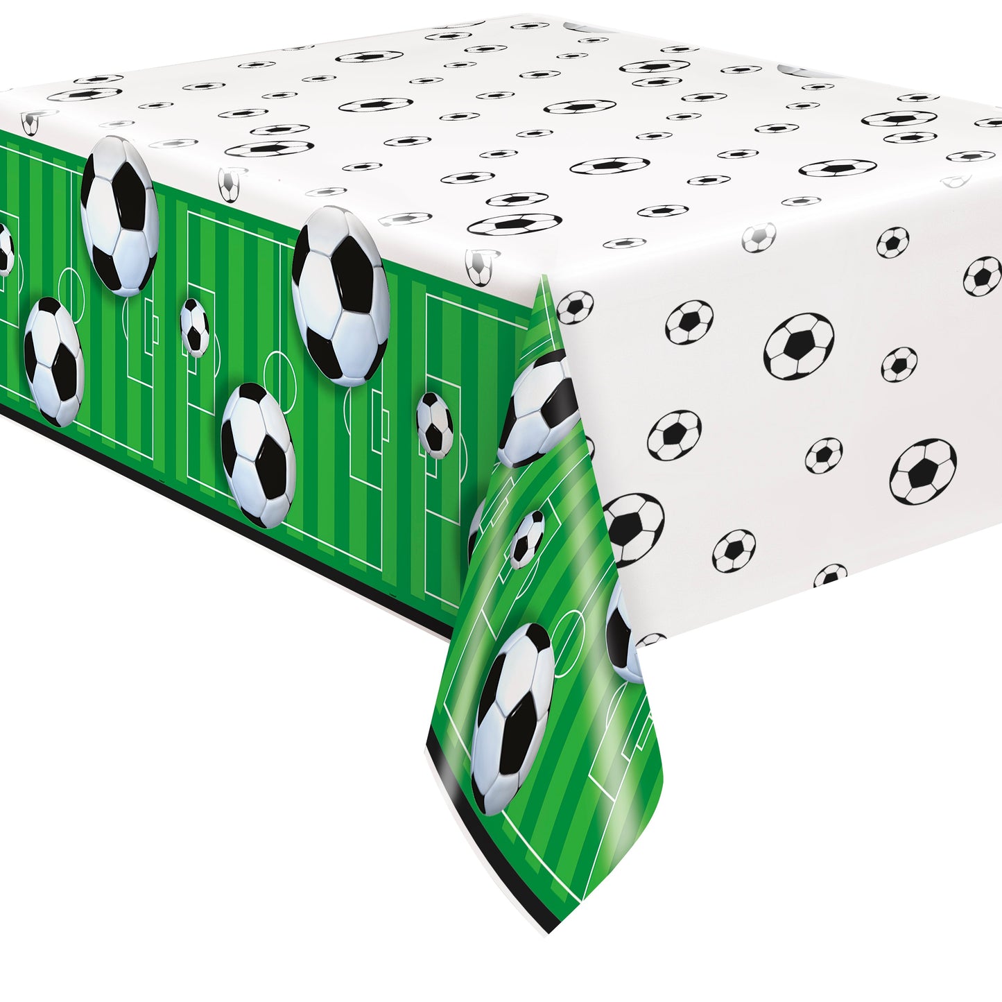 Soccer Party Rectangular Plastic Table Cover, 54" x 84"