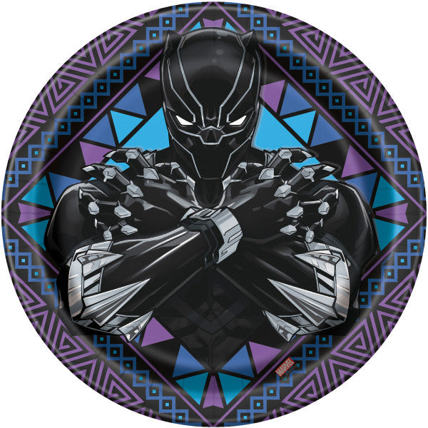 Black Panther Round 9" Dinner Plates, 8ct