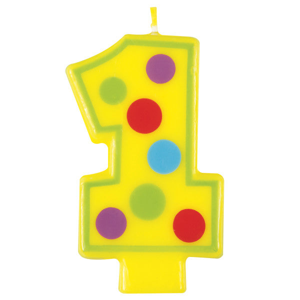 Number 1 Decorative Birthday Candle