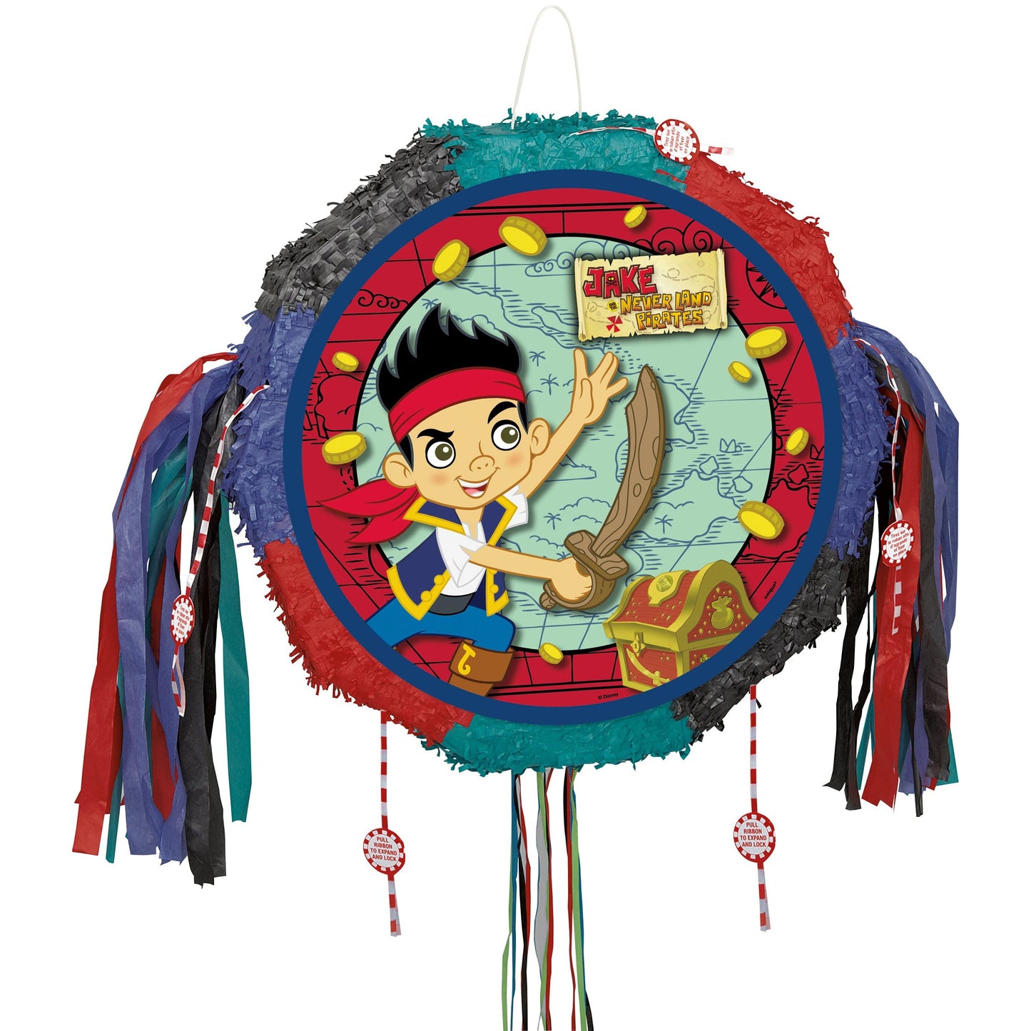 Disney Jake & The Neverland Pirates Pull Pop Out Pinata