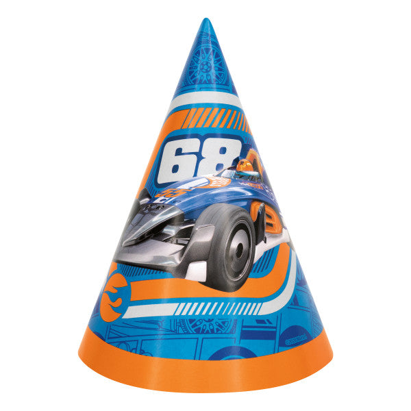 Hot Wheels Paper Party Hats, 8ct