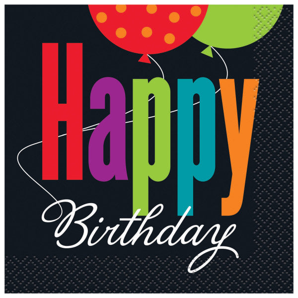 Birthday Cheer Beverage Napkins, 16ct