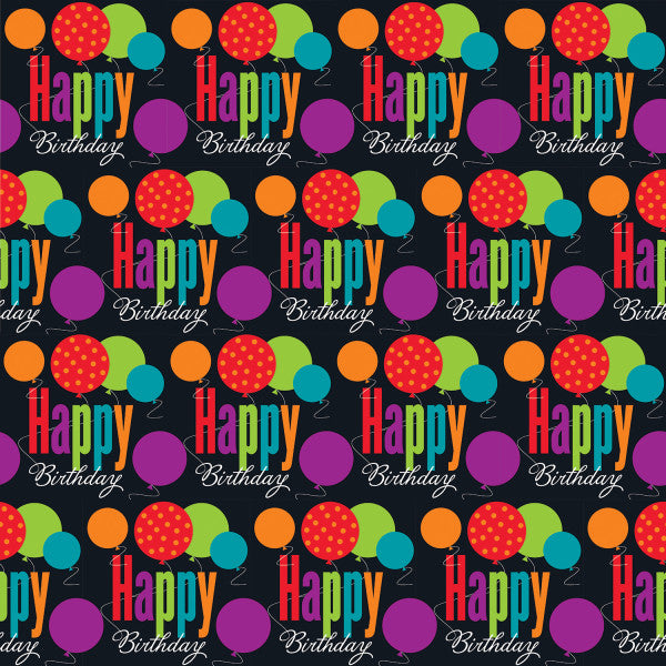 Birthday Cheer Gift Wrap, 30" x 5 ft