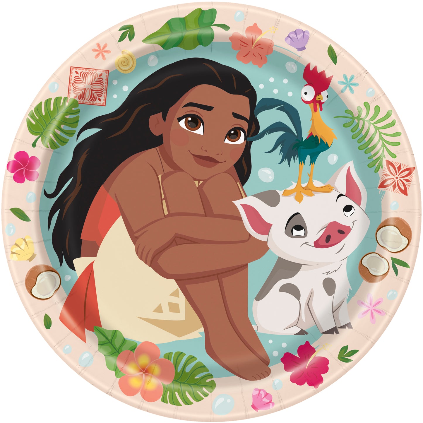 Disney Moana Round 7" Dessert Plates, 8ct
