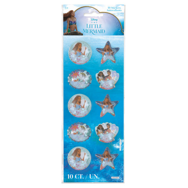 Disney The Little Mermaid Sequin Filled Shaker Sticker Sheet