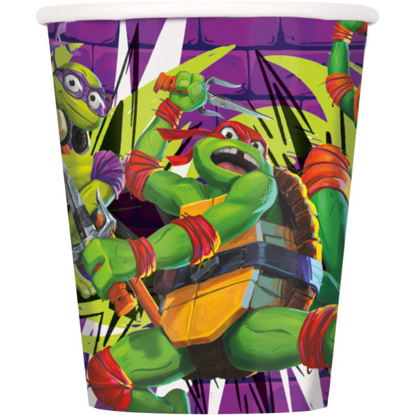 TMNT Mutant Mayhem 9oz Paper Cups, 8ct