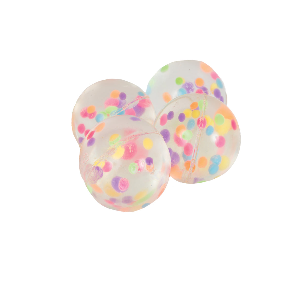 Confetti Filled Bounce Ball Favors, 4ct - Net Bag