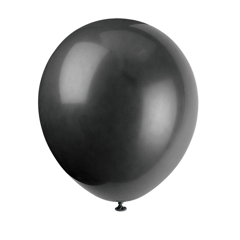 9" Latex Balloons, 20ct - Jet Black