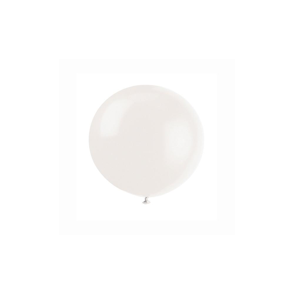 36" Latex Balloons, 6ct - Linen White