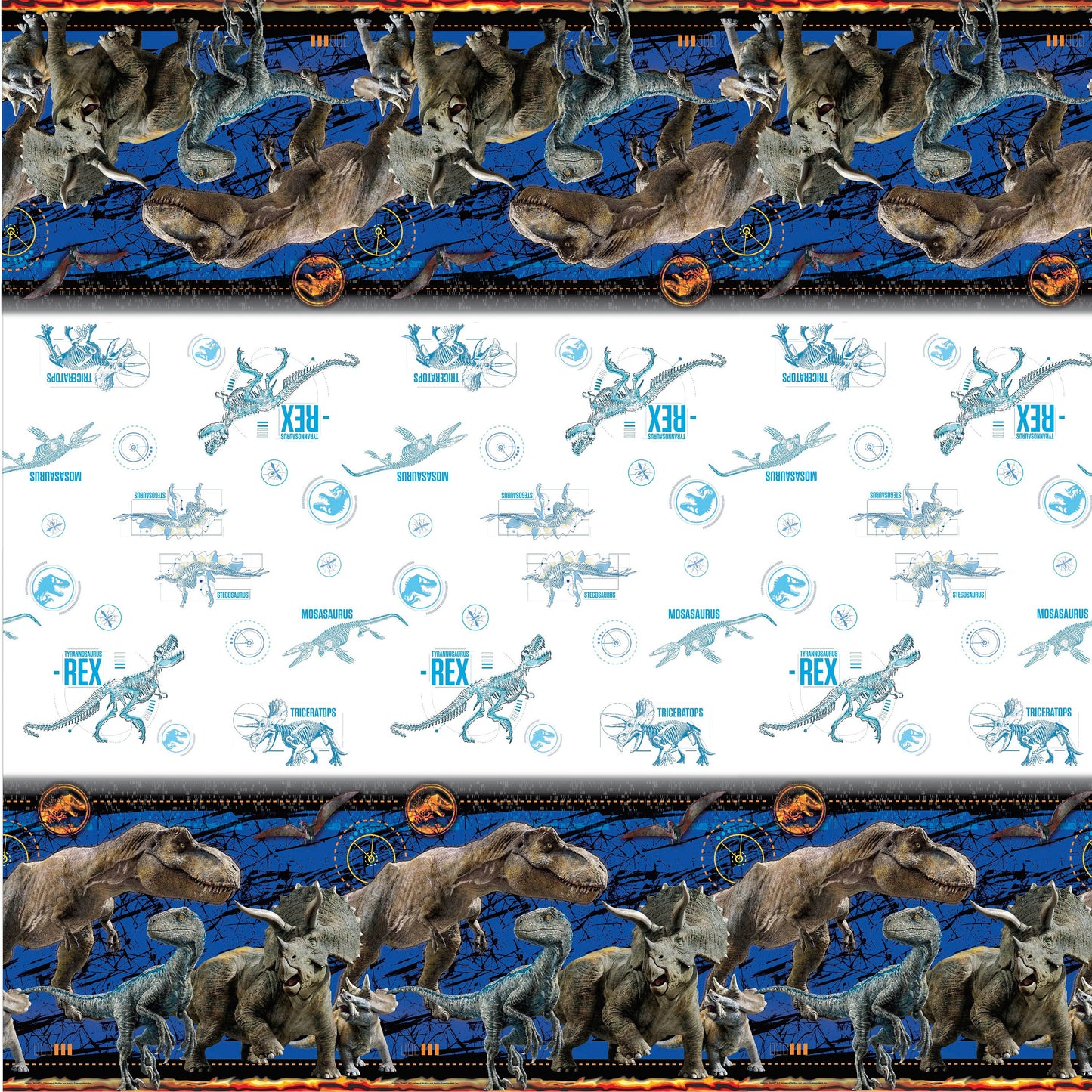 Jurassic World 2 Rectangular Plastic Table Cover, 54" x 84"