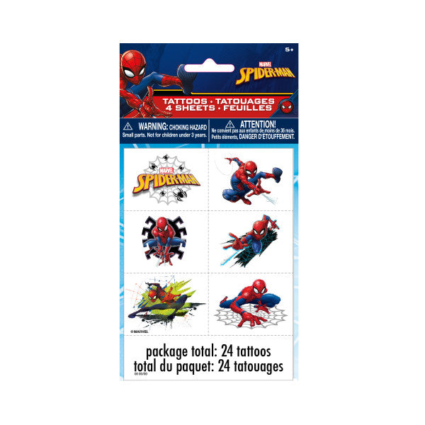 Spider-Man Tattoos, 24ct