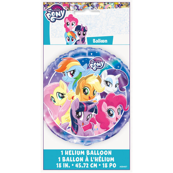 My Little Pony Round Foil Balloon 18", Packaged