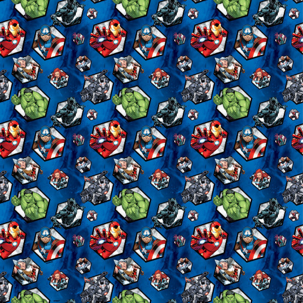 Avengers Gift Wrap, 30" x 5 ft