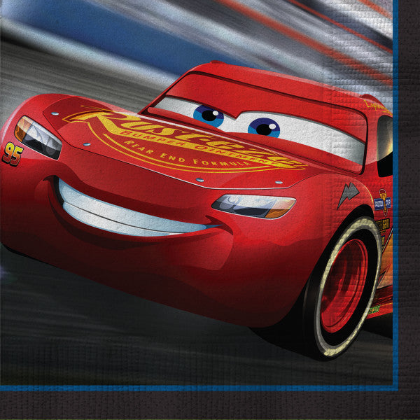 Disney Cars 3 Movie Beverage Napkins, 16ct