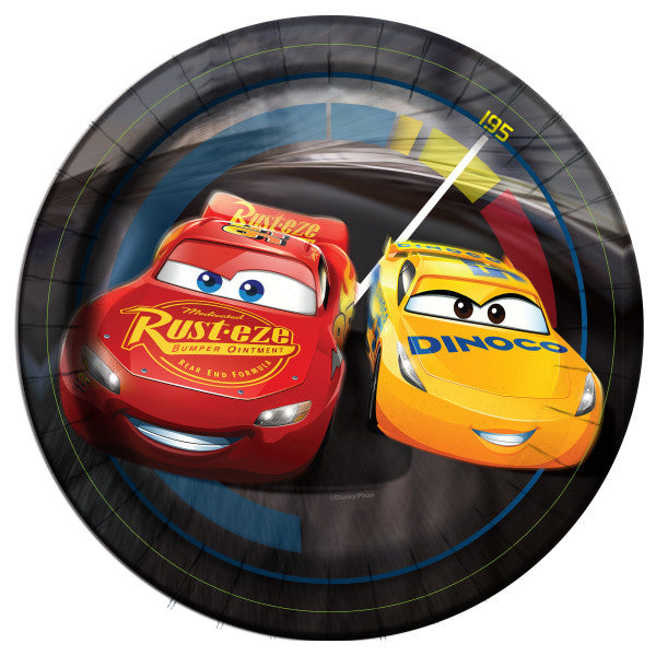 Disney Cars 3 Movie Round 7" Dessert Plates, 8ct