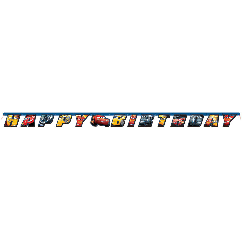 Disney Cars 3 Movie Birthday Banner