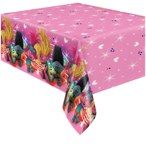 Trolls Rectangular Plastic Table Cover, 54" x 84"