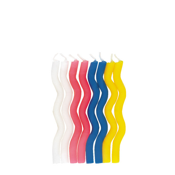 Zig Zag Birthday Candles, 8ct