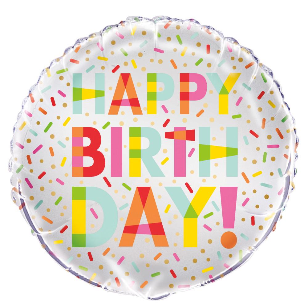 Donut Party Round Foil Balloon 18", Bulk