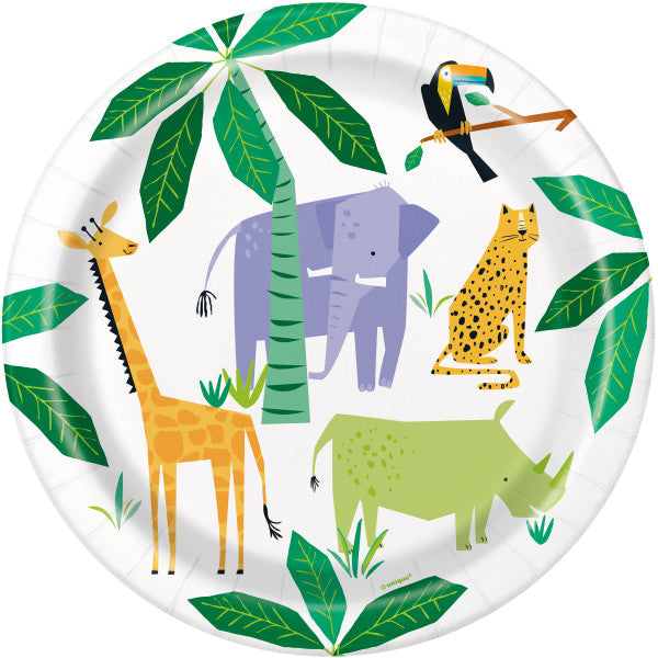 Animal Safari Round 9" Dinner Plates, 8ct