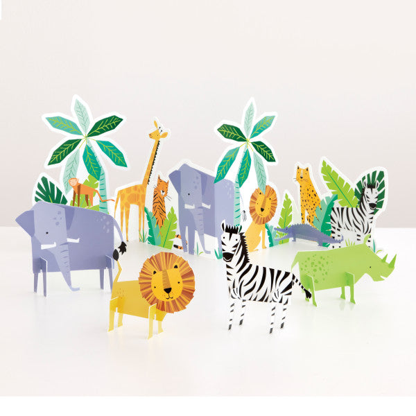 Animal Safari Table Decorating Kit, 5pc