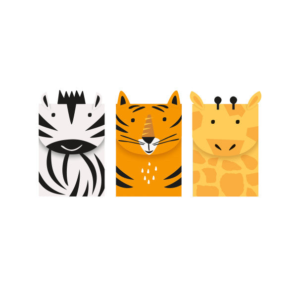 Animal Safari Treat Bag Kit for 3 Guests