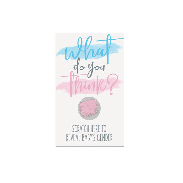 Gender Reveal Party Games, Girl Scratch-Off 10ct