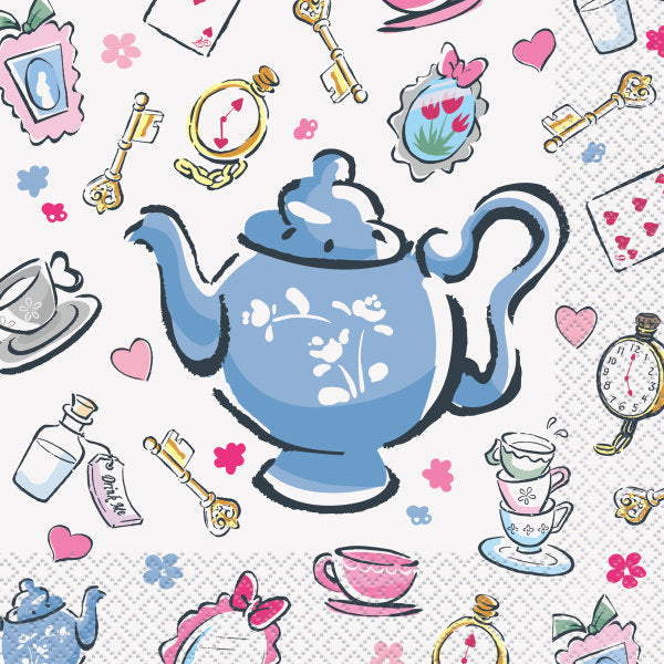 Disney Alice in Wonderland Luncheon Napkins, 16ct