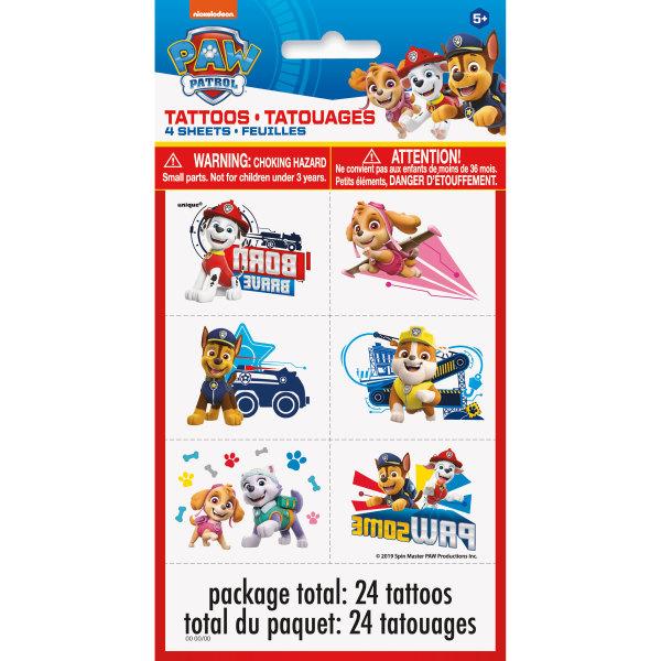 Paw Patrol Tattoos, 24ct