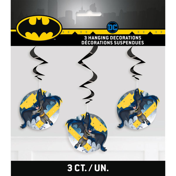 Batman Hanging Swirl Decorations, 26", 3ct