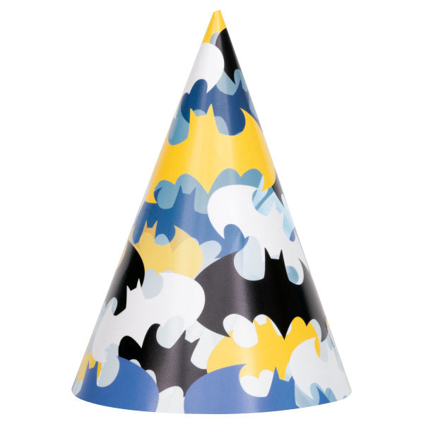 Batman Party Hats, 8ct