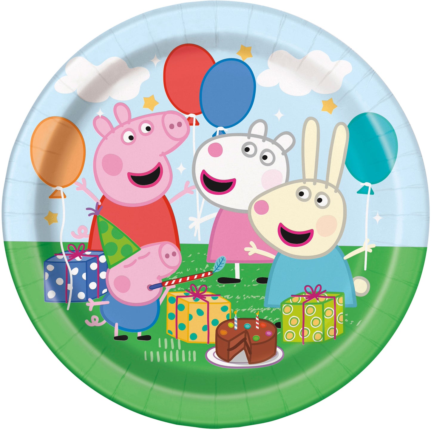 Peppa Pig Round 7" Dessert Plates, 8ct