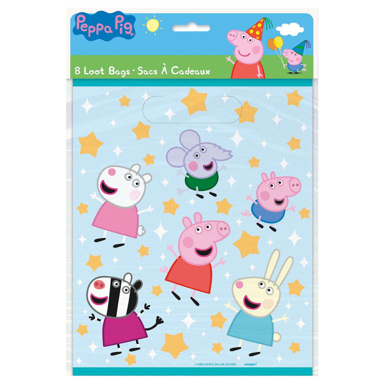 Peppa Pig Loot Bags, 8ct