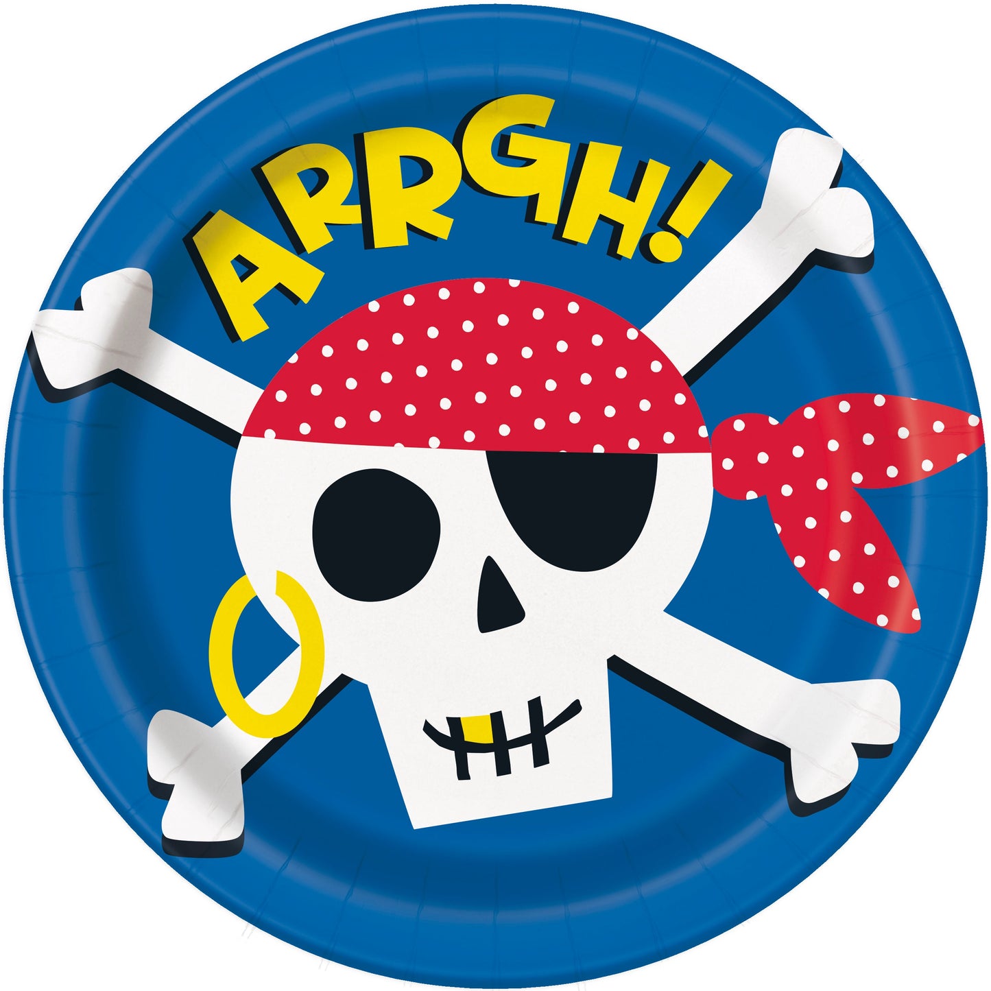 Ahoy Pirate Round 9" Dinner Plates, 8ct